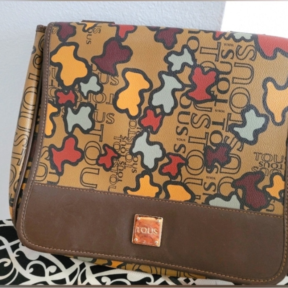 Tous   Bag with Brown and Multicolor Design